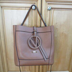 Valentino by Mario Valentino Callie Brown Leather Shoulder Bag